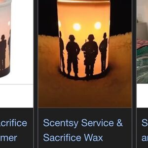 Scentsy tart warmer “service and sacrifice”